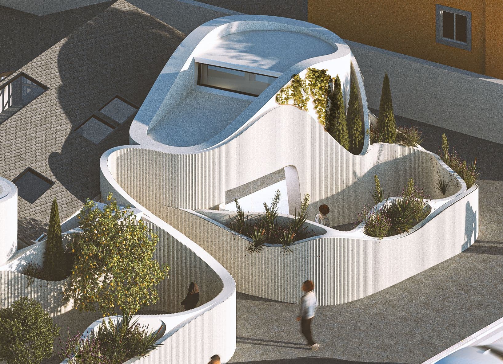 Casa Katrina, Roof and skylight