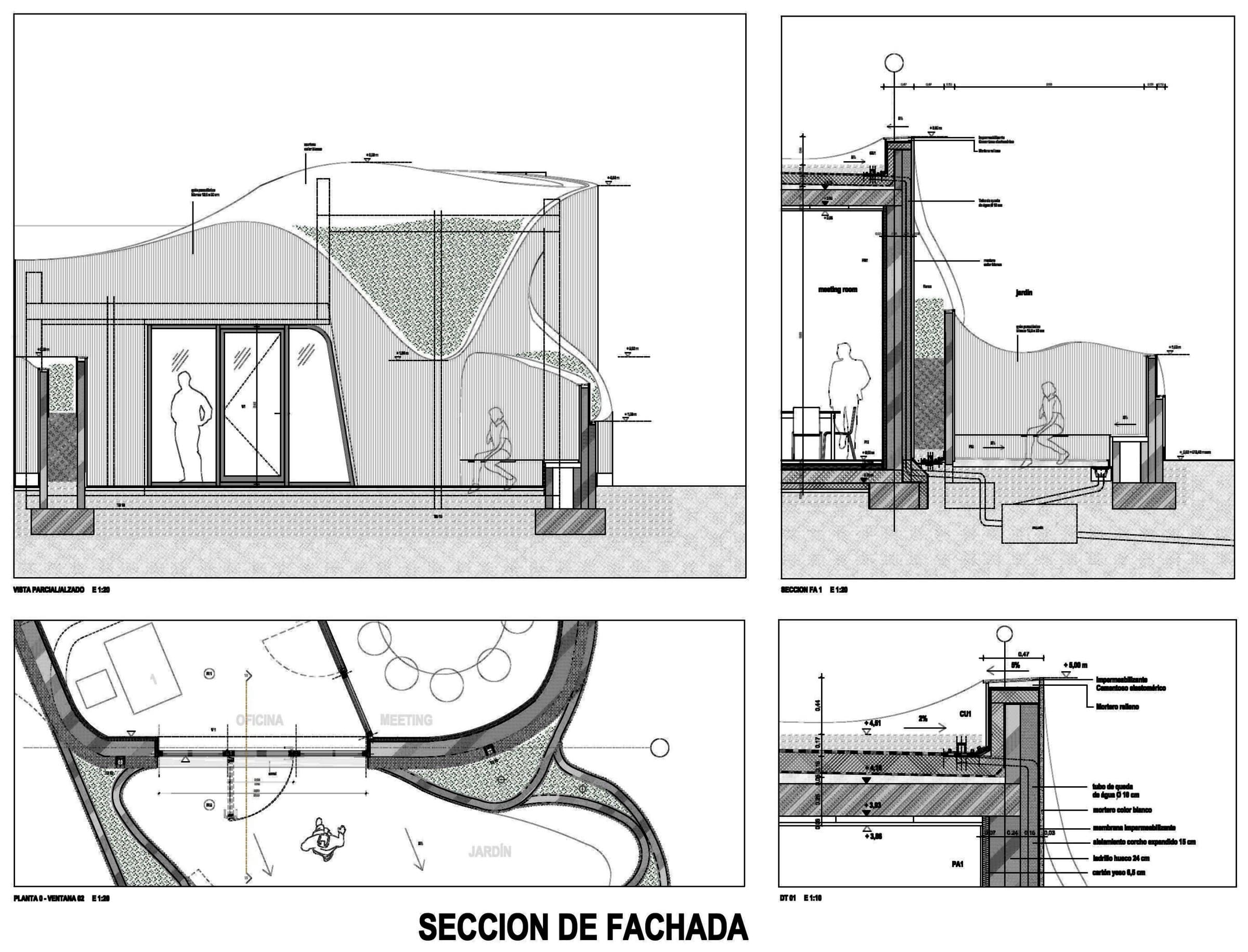 Casa Katrina, Façade section