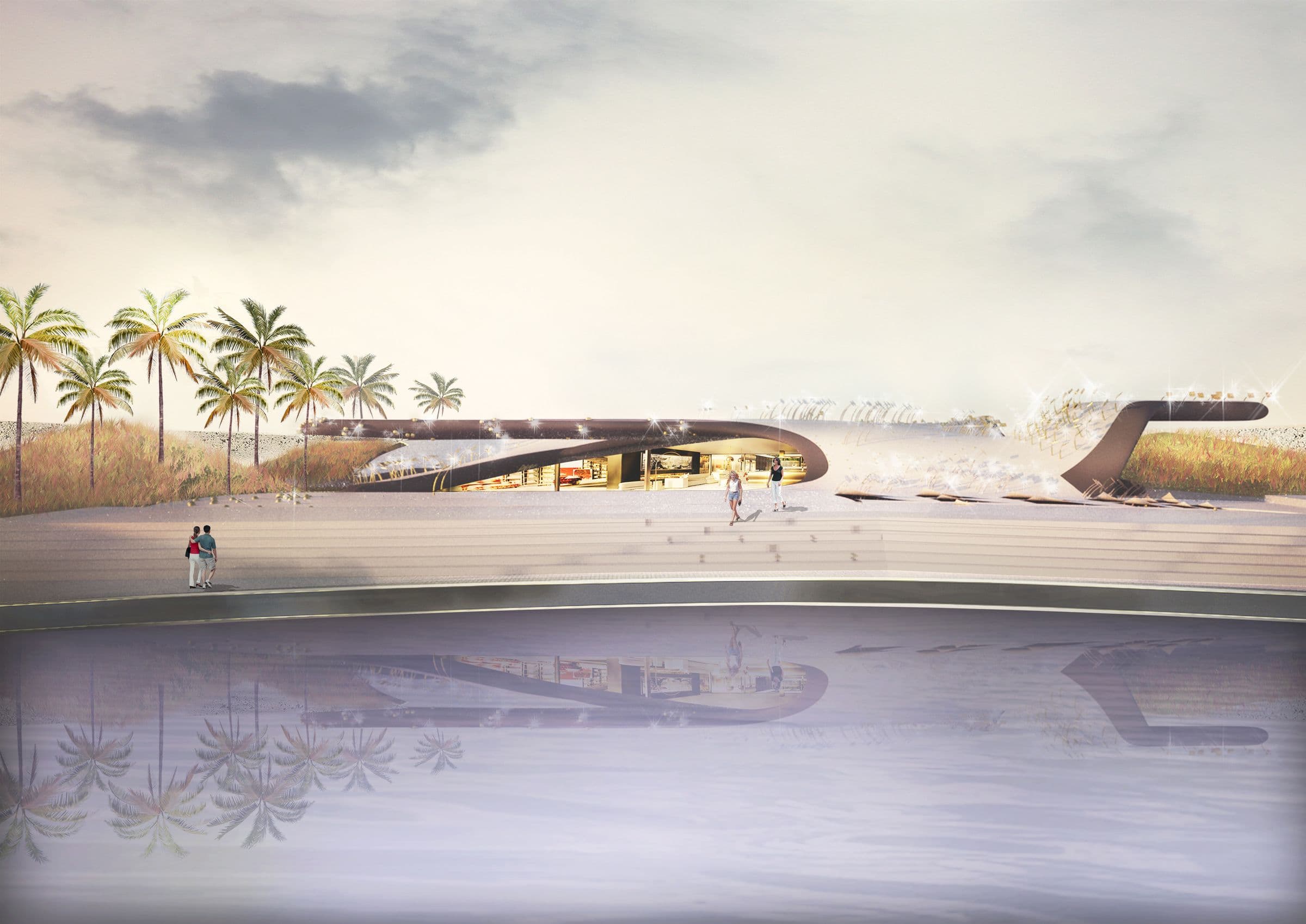 The Storm of Gold Dust Villa, South façade